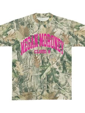 Megan moroney cloud 9 camo hot pink tee